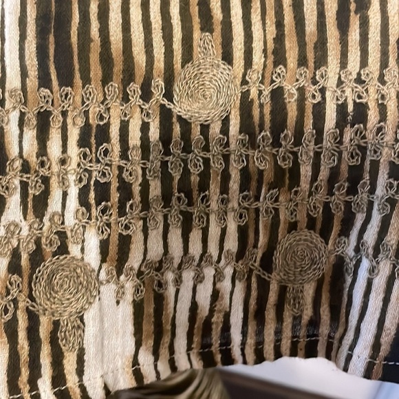 EUC LUCKY BRAND HALTER EMBROIDERED MAXI SZ large - Picture 8 of 15